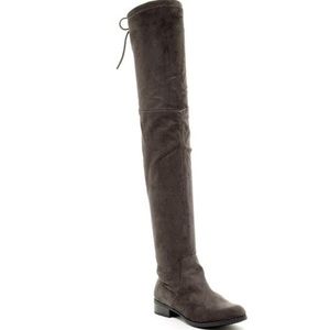 Over the knee suede like boot